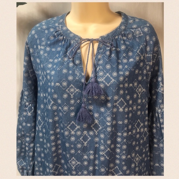 Denim Company* Size.10. Relaxed/casual/Boho style midi dress - Picture 6 of 12